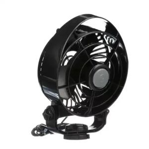 Maestro Ventilator 12v Inkl. Led-Lys Svart