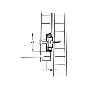 Uttrekksskinner 278 Mm 2 Stk