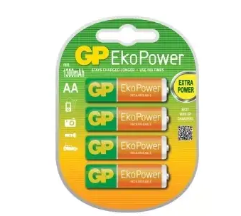Oppladbare batterier EkoPower 4-pk AA
