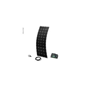 Solcellepakke 12v / 160w Flex Pro Hvit Tilkoblingsboks På Bakside Av Panel