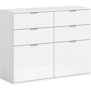 ProjektX skoskap 4 skuffer 2 klaffedører hvit høyglans. ProjektX skoskap 4 skuffer 2 klaffedører hvit høyglans.