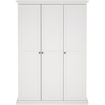 Venedig garderobeskap 3-dørs bredde 138 cm, høyde 200 cm hvit. Venedig garderobeskap 3-dørs bredde 138 cm, høyde 200 cm hvit.
