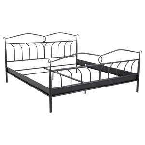 Linax seng metall 180x200 cm, svart.