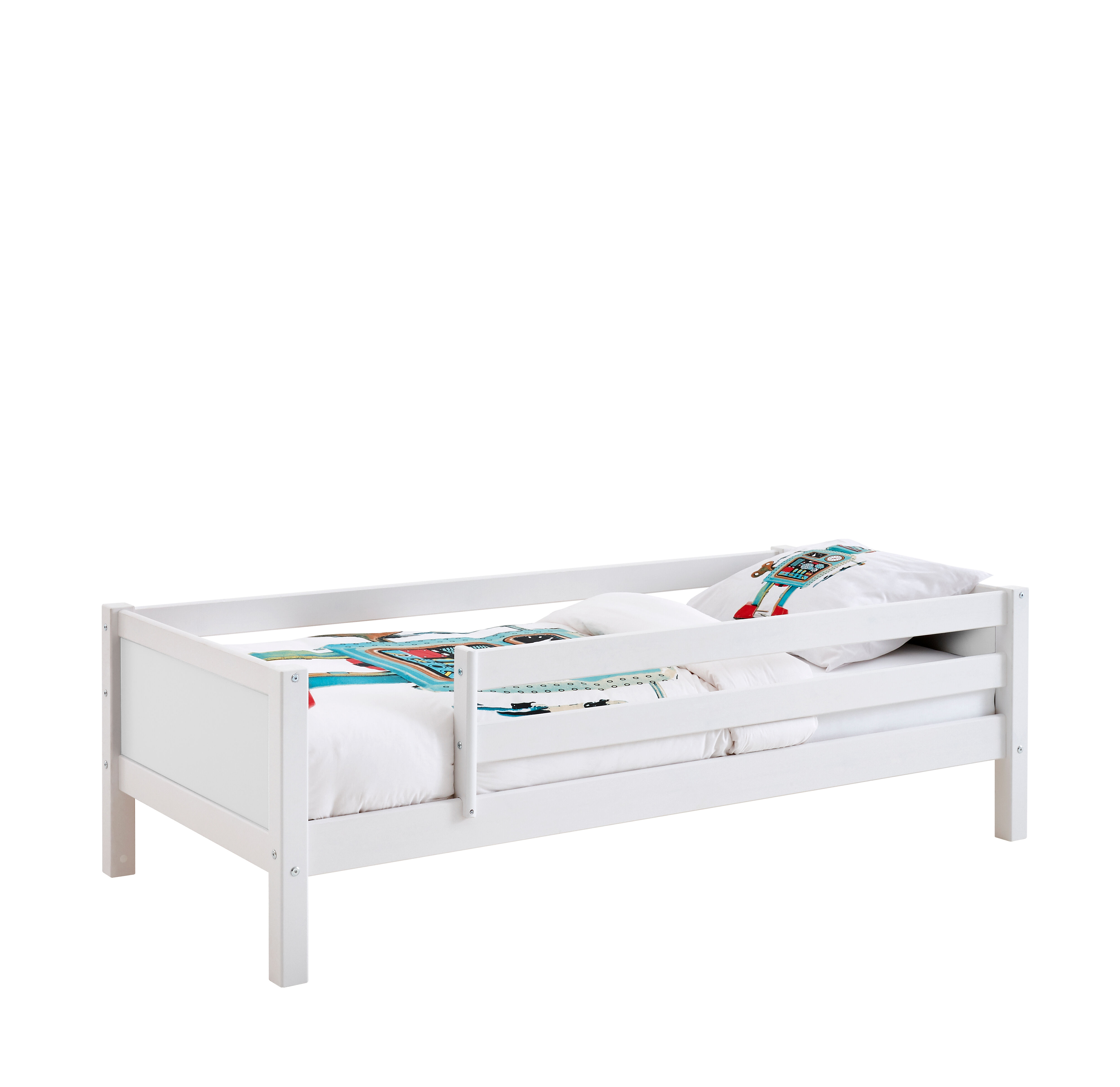 Flexa Basic Nordic barneseng barneseng, briks 90x200 cm, hvit, hvit.