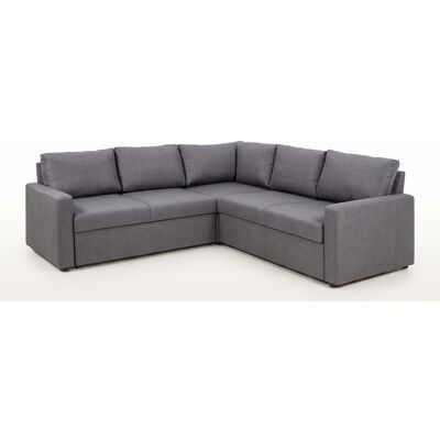 Ebuy24 Sacramento Grå Hjørnesofa med Skjult Oppbevaring og Utdrekkbart Seng - Sofa Ebuy24 Sacramento Grå Hjørnesofa med Skjult Oppbevaring og Utdrekkbart Seng - Sofa