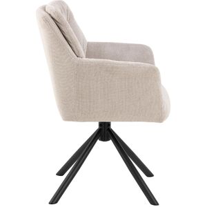 Alonso spisestuestoler med armlene stoff beige. Alonso spisestuestoler med armlene stoff beige.