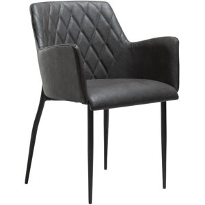 Rombo Dan-Form spisestuestoler med armlene PU kunstlær gråaktig. Rombo Dan-Form spisestuestoler med armlene PU kunstlær gråaktig.
