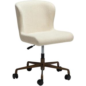 Glam Dan-Form kontorstol bouclé offwhite. Glam Dan-Form kontorstol bouclé offwhite.