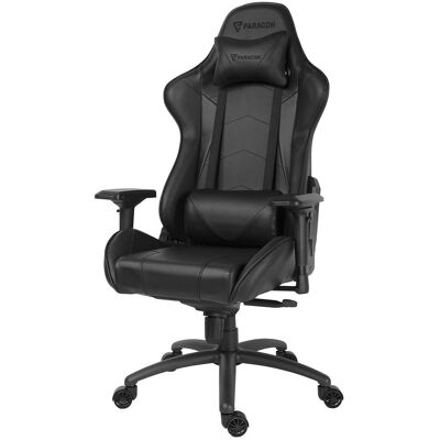 Paracon Knight Pro gamer stol inkl. Pute til nakke og lend svart. Paracon Knight Pro gamer stol inkl. Pute til nakke og lend svart.