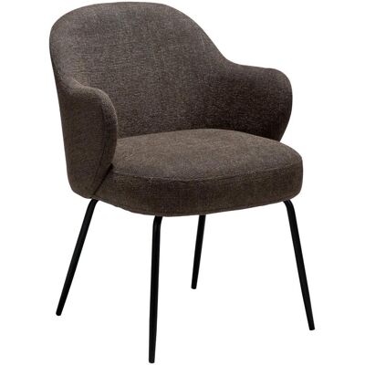 Bae Dan-Form spisestuestoler med armlene bouclé brun. Bae Dan-Form spisestuestoler med armlene bouclé brun.