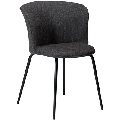 Eden Dan-Form spisestuestoler bouclé svart. Eden Dan-Form spisestuestoler bouclé svart.