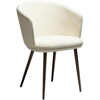 Hey Dan-Form spisestuestoler med armlene bouclé offwhite. Hey Dan-Form spisestuestoler med armlene bouclé offwhite.