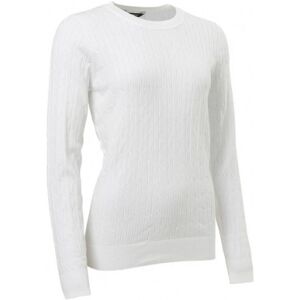 Abacus Ladies Arona Pullover White - Dame Genser