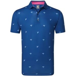 Footjoy Thistle Print Lisle - Blå - Herre