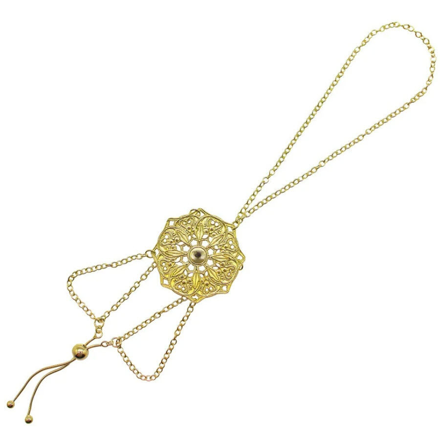 Lucy Ashton Mandala Hand Chain Gold Plated