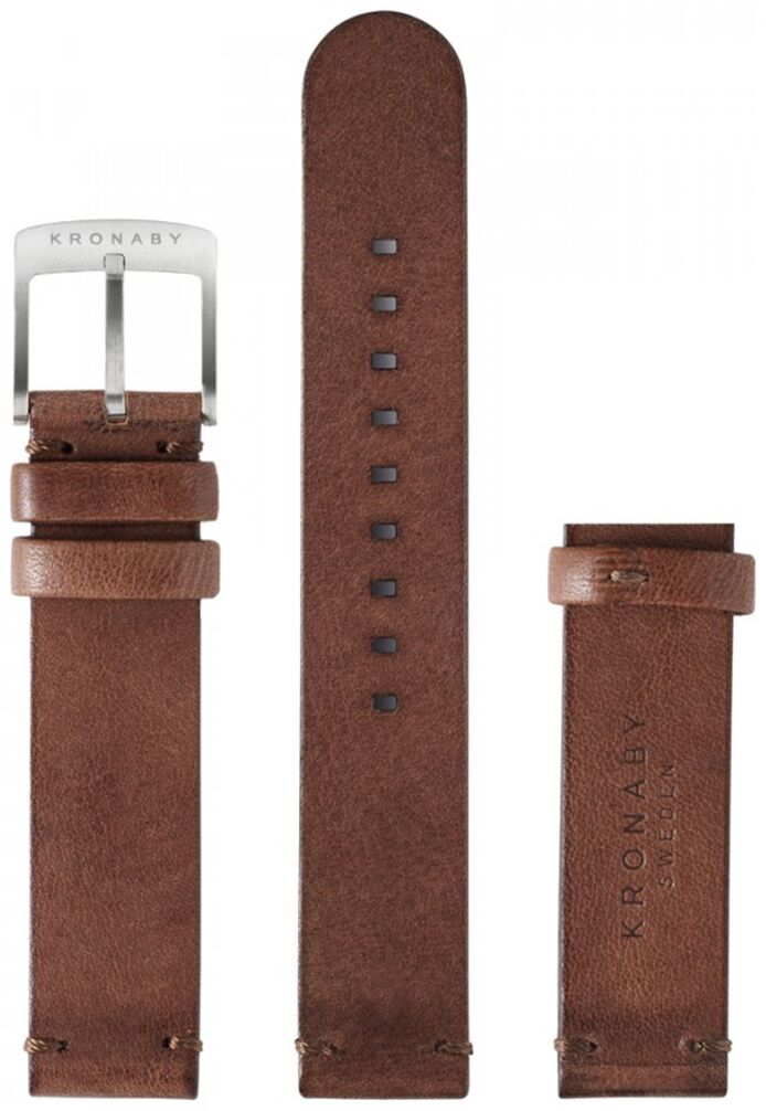 Kronaby Dark Brown Leather Strap 18mm BC10801