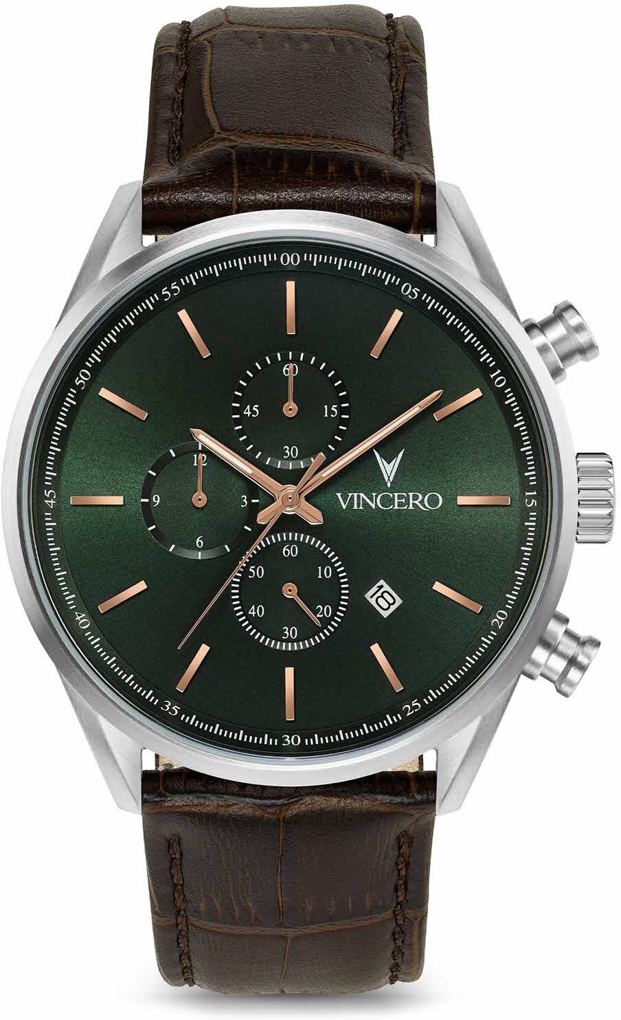 Vincero Chrono S Dark Olive/Silver Color Sil-For-S37