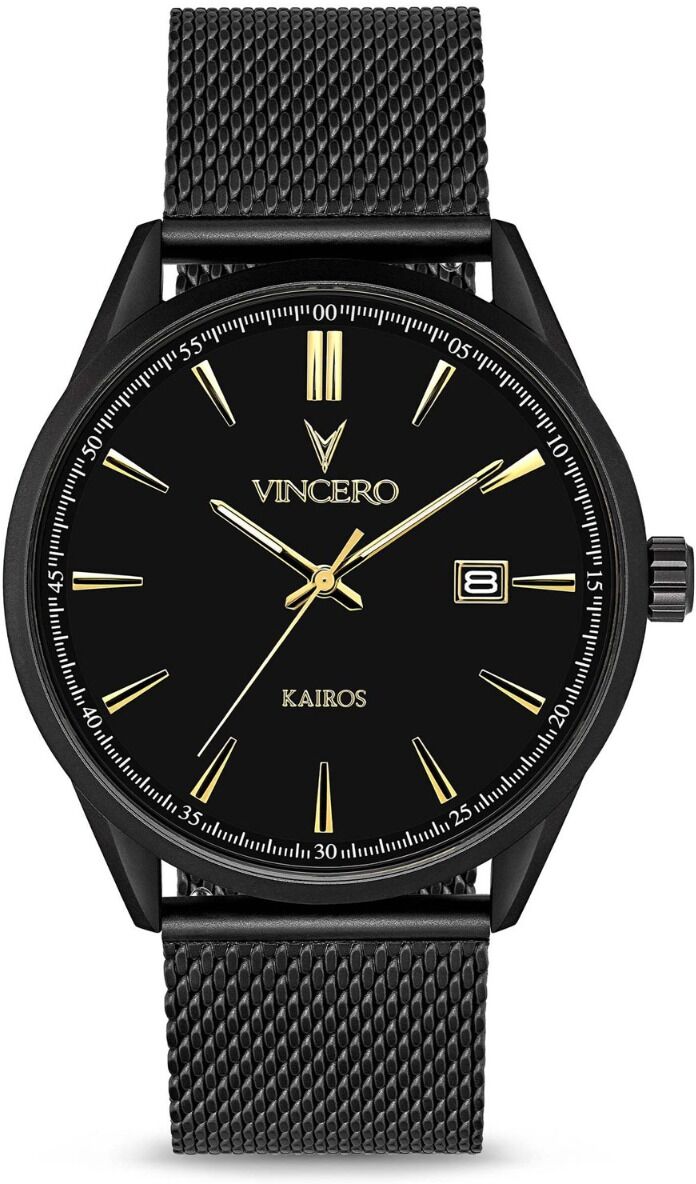 Vincero Kairos Mesh Matte Black/Gold Bla-BlaG-K32