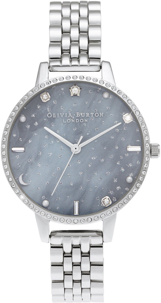 Olivia Burton Celestial Night Sky Demi Dial Silver Bracelet OB16GD65