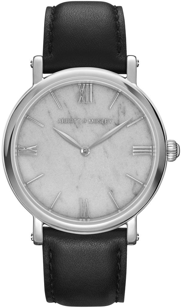 Abbott&Mosley Abbott & Mosley Silver Carrara Black 36mm AM126