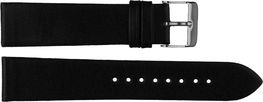 Taylor Carrie Taylor Black Leather Strap (20mm) Silver