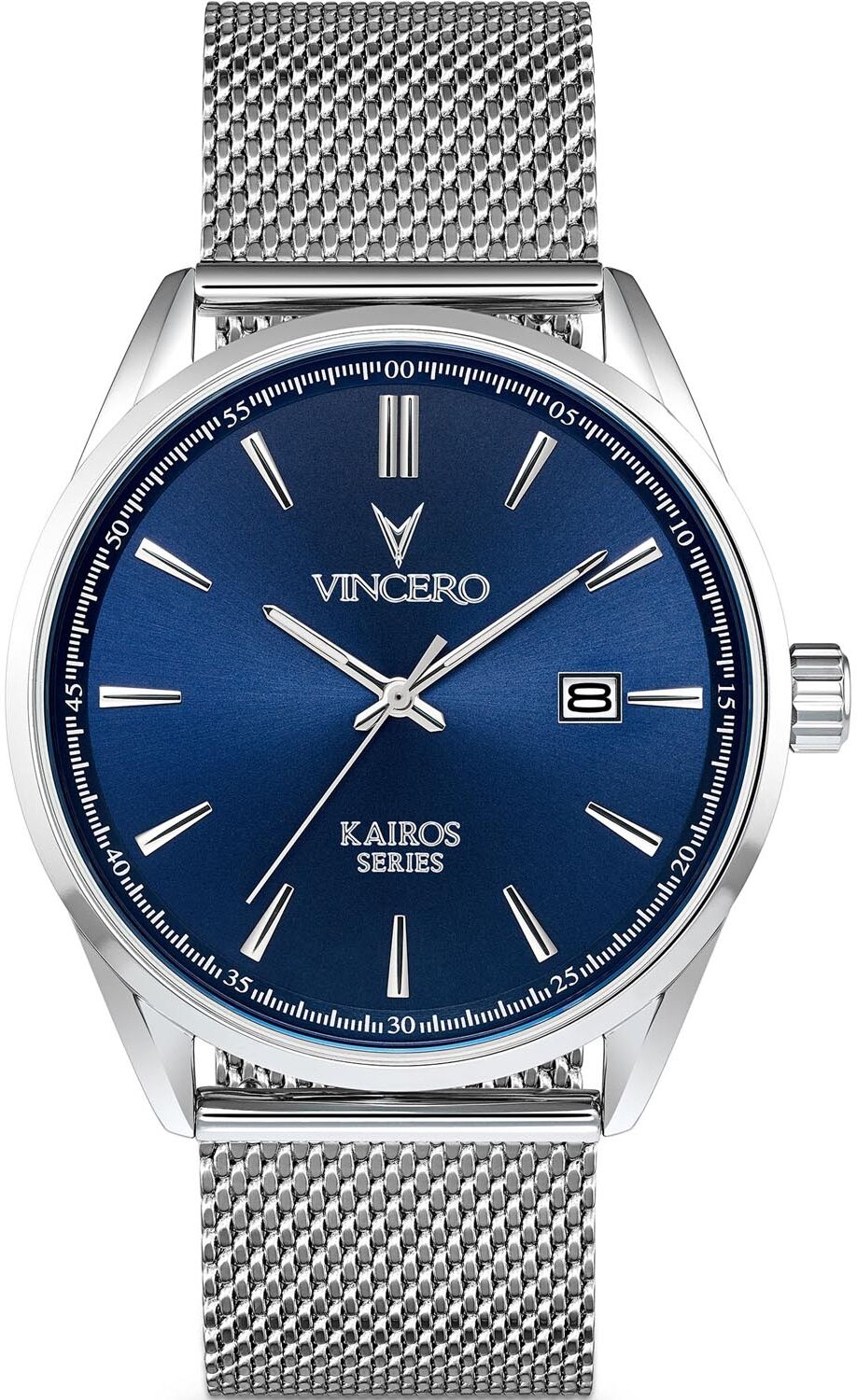 Vincero Uforglemmelige eventyr med - Vincero Kairos Mesh Blue/Silver Blu-SilM-K13