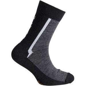 Ulvang Ultra Juniorsokk 2pk Charcoal Melange & Black 31-33 Ulvang Ultra Juniorsokk 2pk Charcoal Melange & Black 31-33