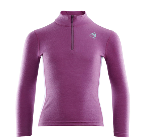 Aclima WarmWool Mockneck, Barn Sunset Purple  100