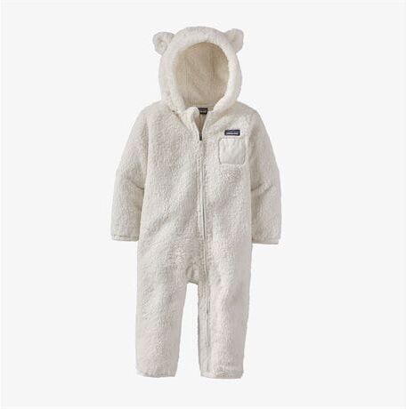 Patagonia Baby Furry Friends Bunting Brich White  12-18M