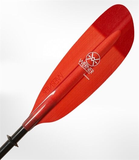 Werner Camano Karbon/Glassfiber, Rett skaft Translucent Red   225