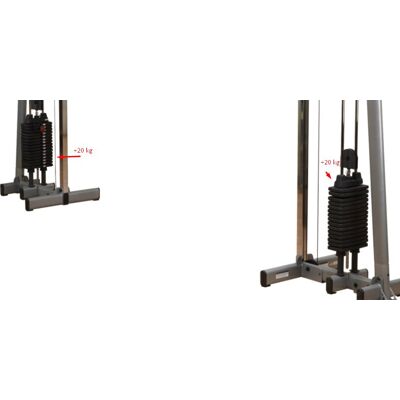Ekstra vektmagasin Body Solid GDCC-250 Ekstra vektmagasin Body Solid GDCC-250