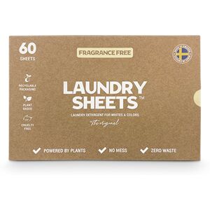 Laundry Sheets Fragrance Free - 60 Stk