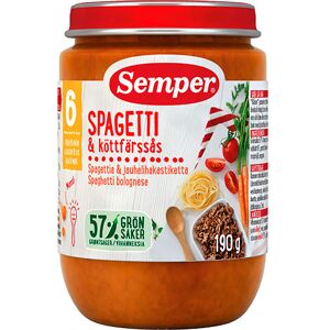 Semper Spaghetti Bolognese fra 6 mnd. - 190 g