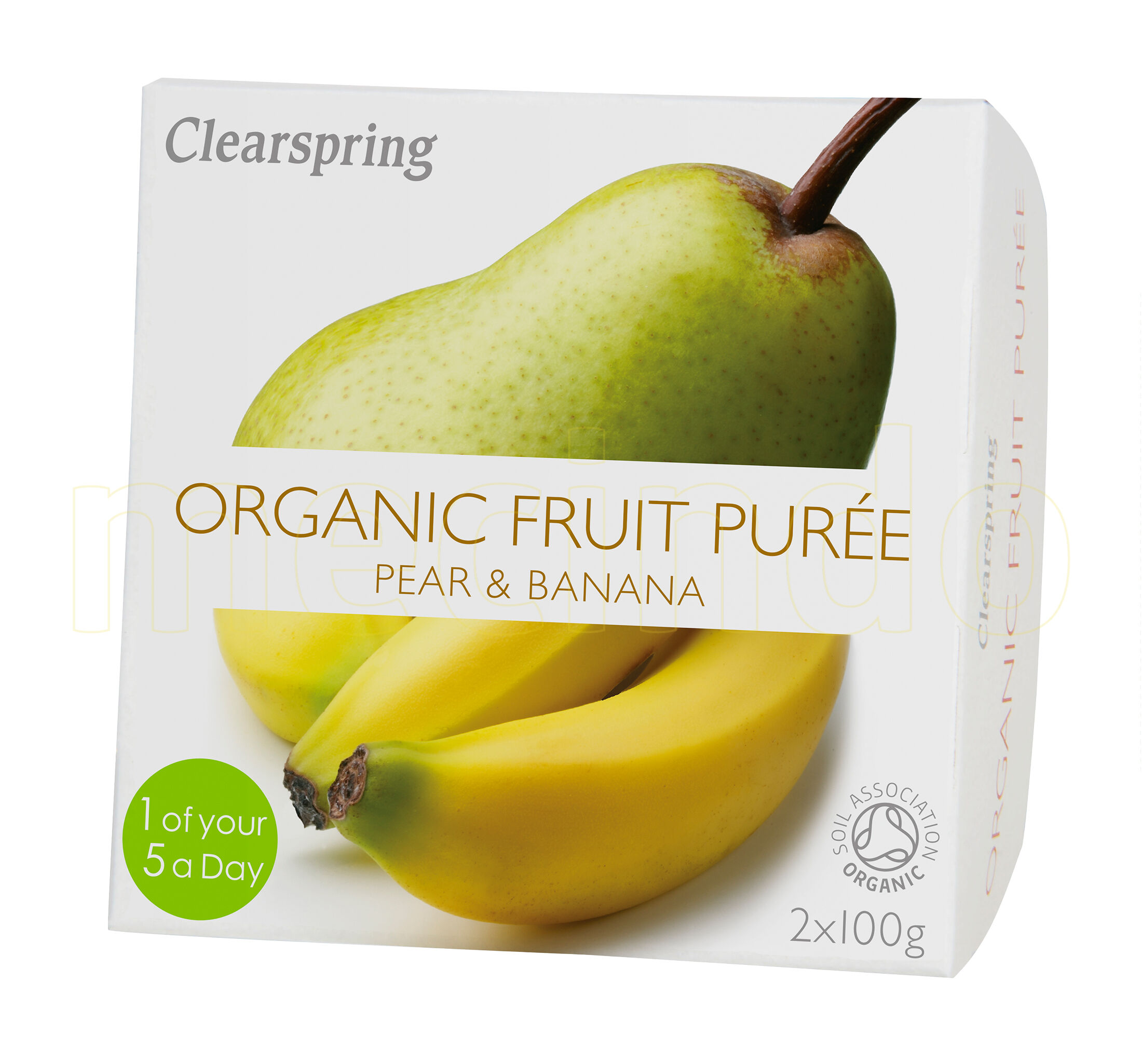 Clearspring Frugtpuré Banan, Pære Ø - 200 g