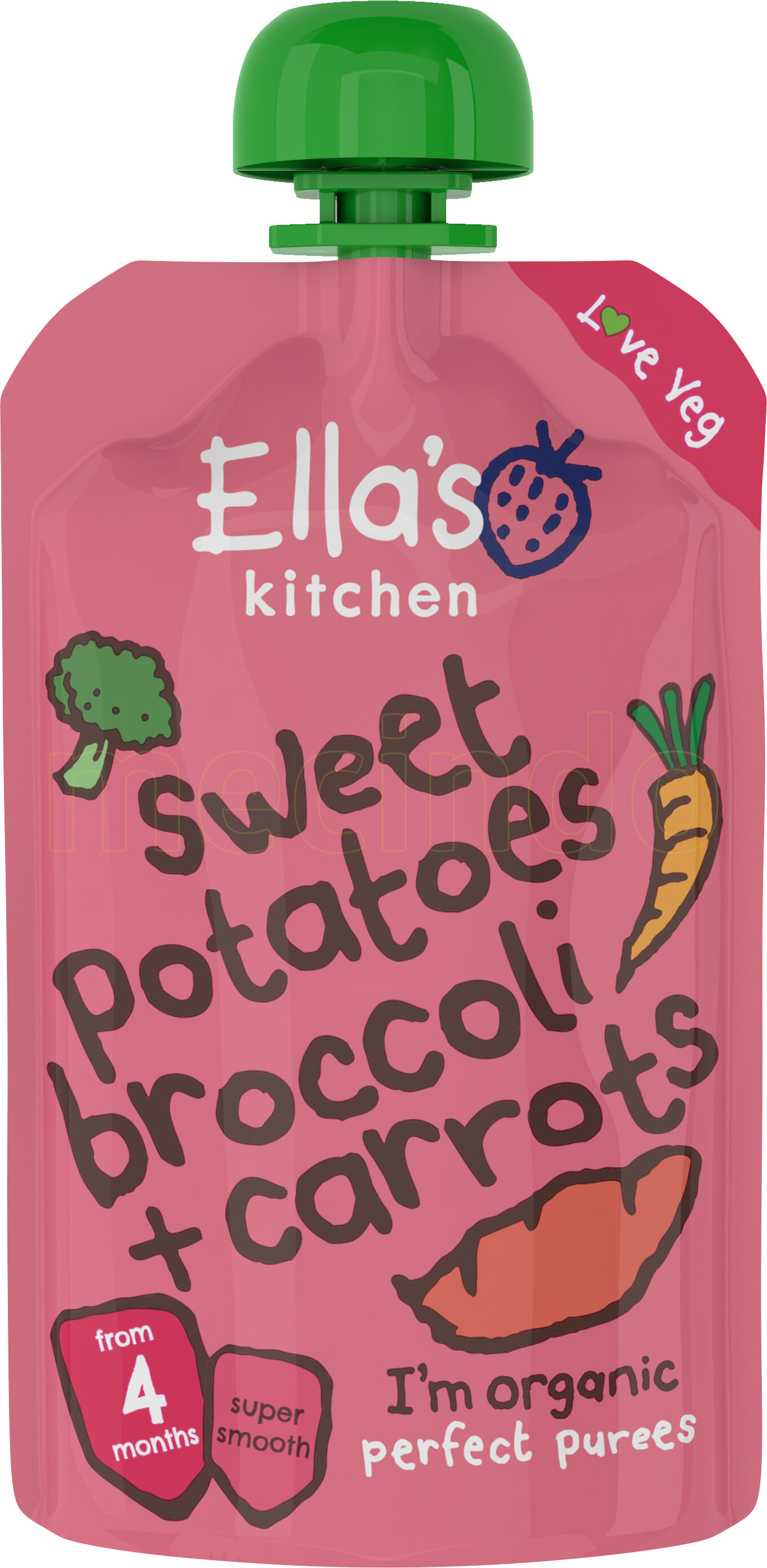 Ellas Kitchen S1 Søtpotet, brokkoli og Gulrot - 120 Gram