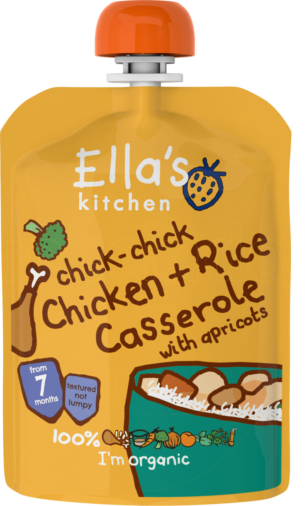 Ellas Kitchen Ella s Kitchen Chicken Casserole With Rice Babymos, 7+ Mdr. Ø - 130 Gram