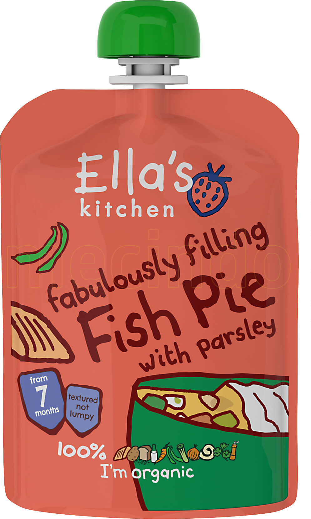 Ellas Kitchen Ella s Kitchen Squashed Squishy Fishy Cakes 7 Mdr. - 130 Gram