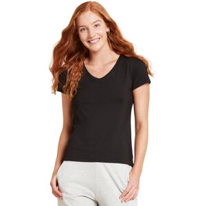 Boody Bambus T-shirt Dam V-hals Svart - 1 Stk