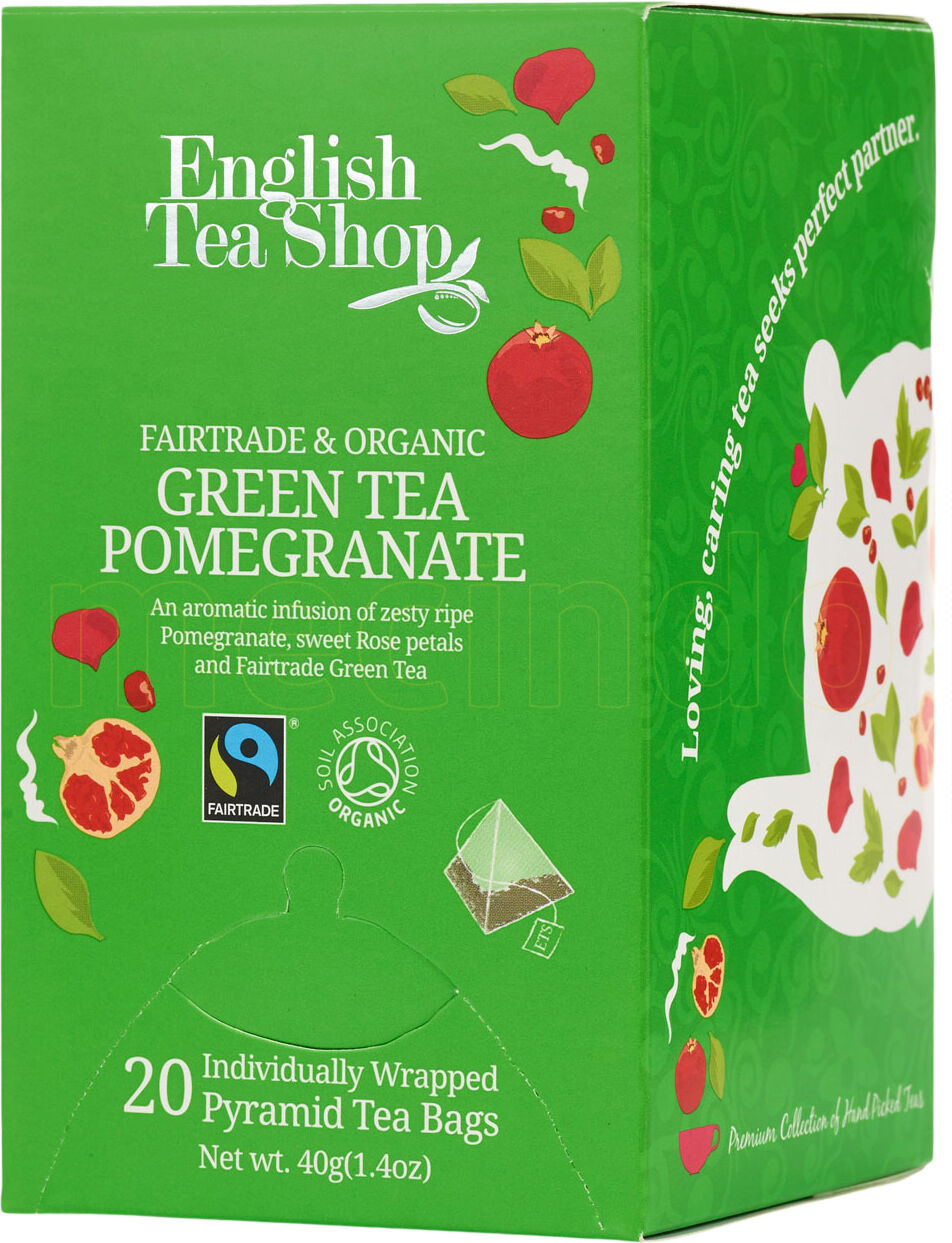 English Tea Shop Green Tea Pomegranate Ø - 20 Poser