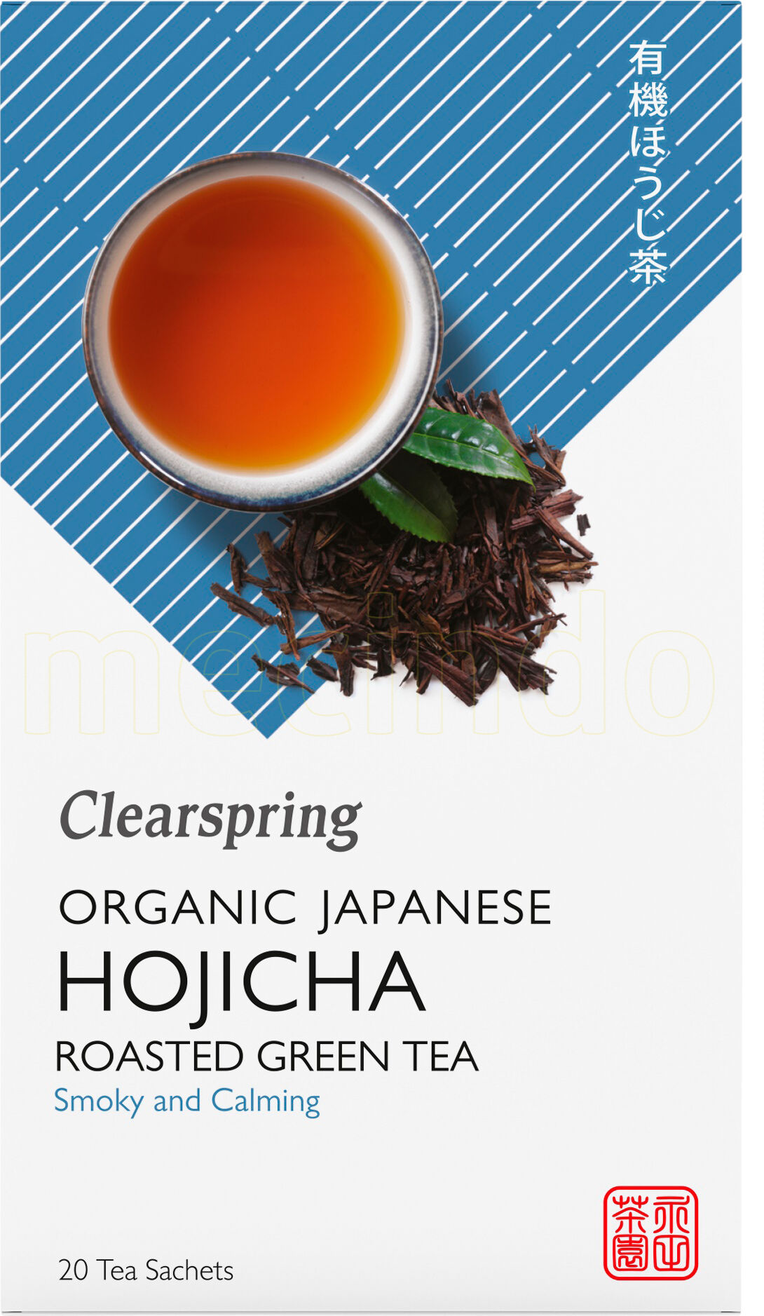 Clearspring Japansk Hojicha Te (Bancha Blad Te) Ø - 20 Poser