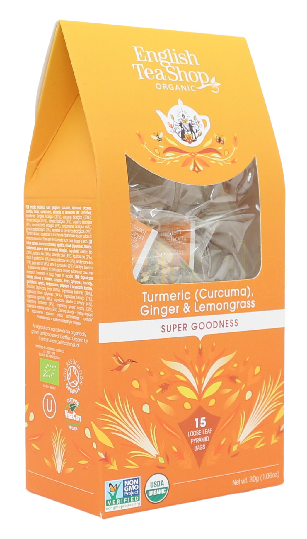 English Tea Shop Turmeric, Ginger & Lemongrass Tea Ø - 15 Poser