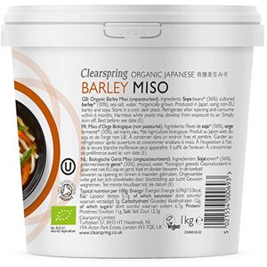 Clearspring Miso Bygg (Bygg Miso) Upasteurisert Øko - 1 Kg