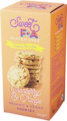 Diverse Sweet FA Tanebær & Appelsin Cookies Ø - 125 g