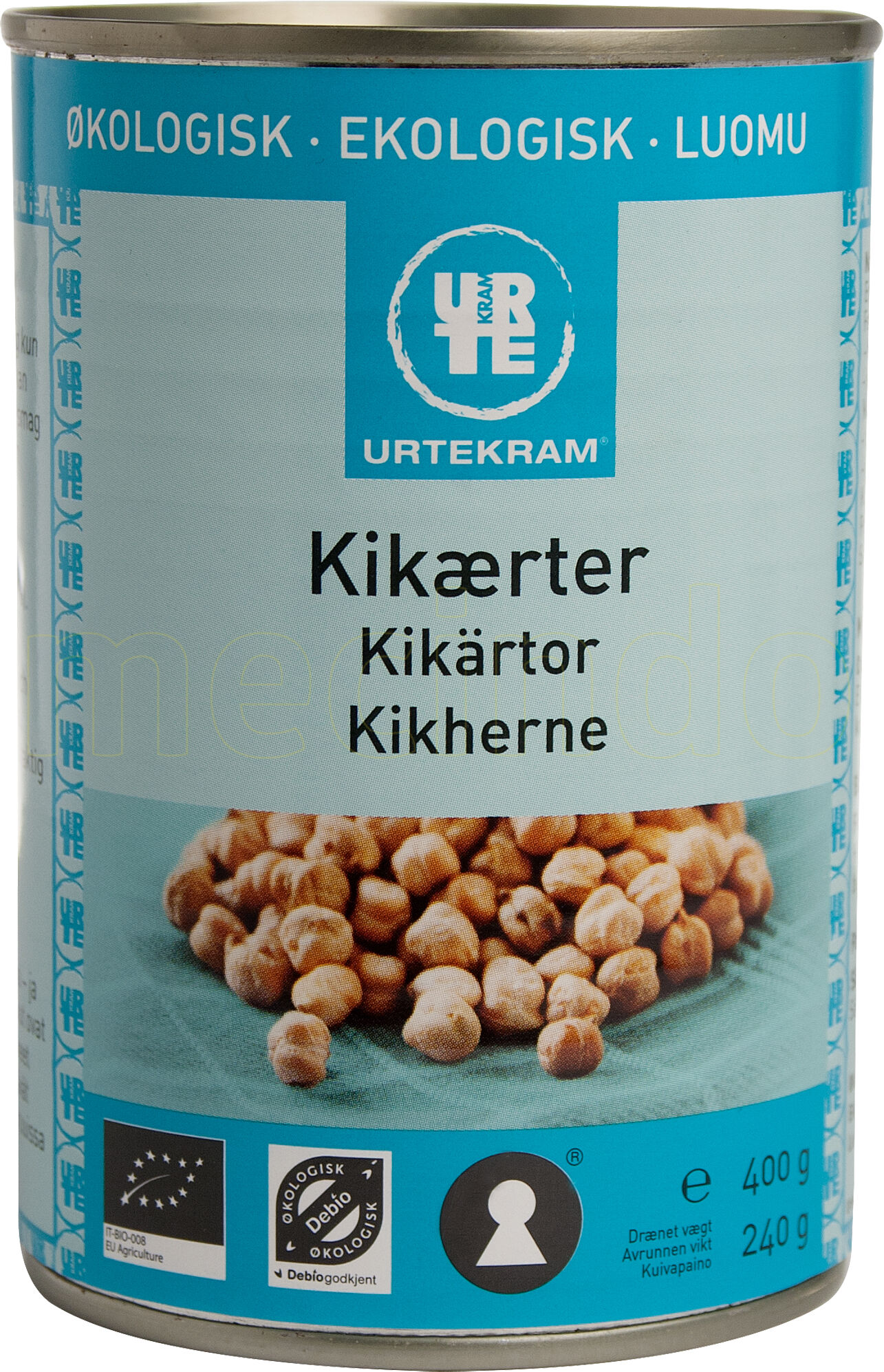 Urtekram Kikerter I Boks Ø - 400 g