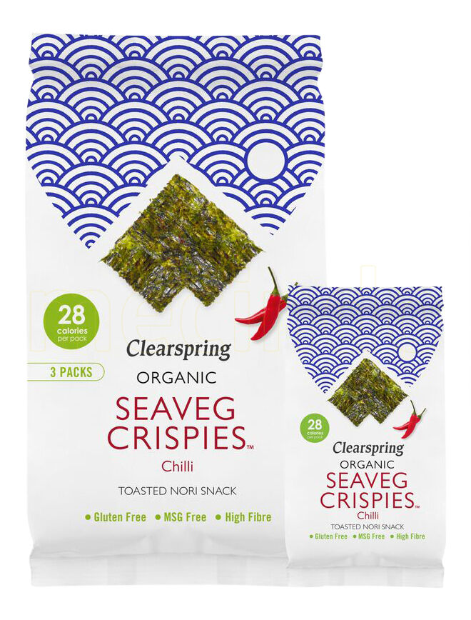 Clearspring Organic Seaveg Crispies Chili - 1 Pakker