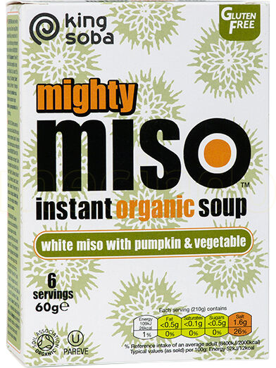 Clearspring Instant Miso Suppe Græskar & Grøntsager Ø - 60 g