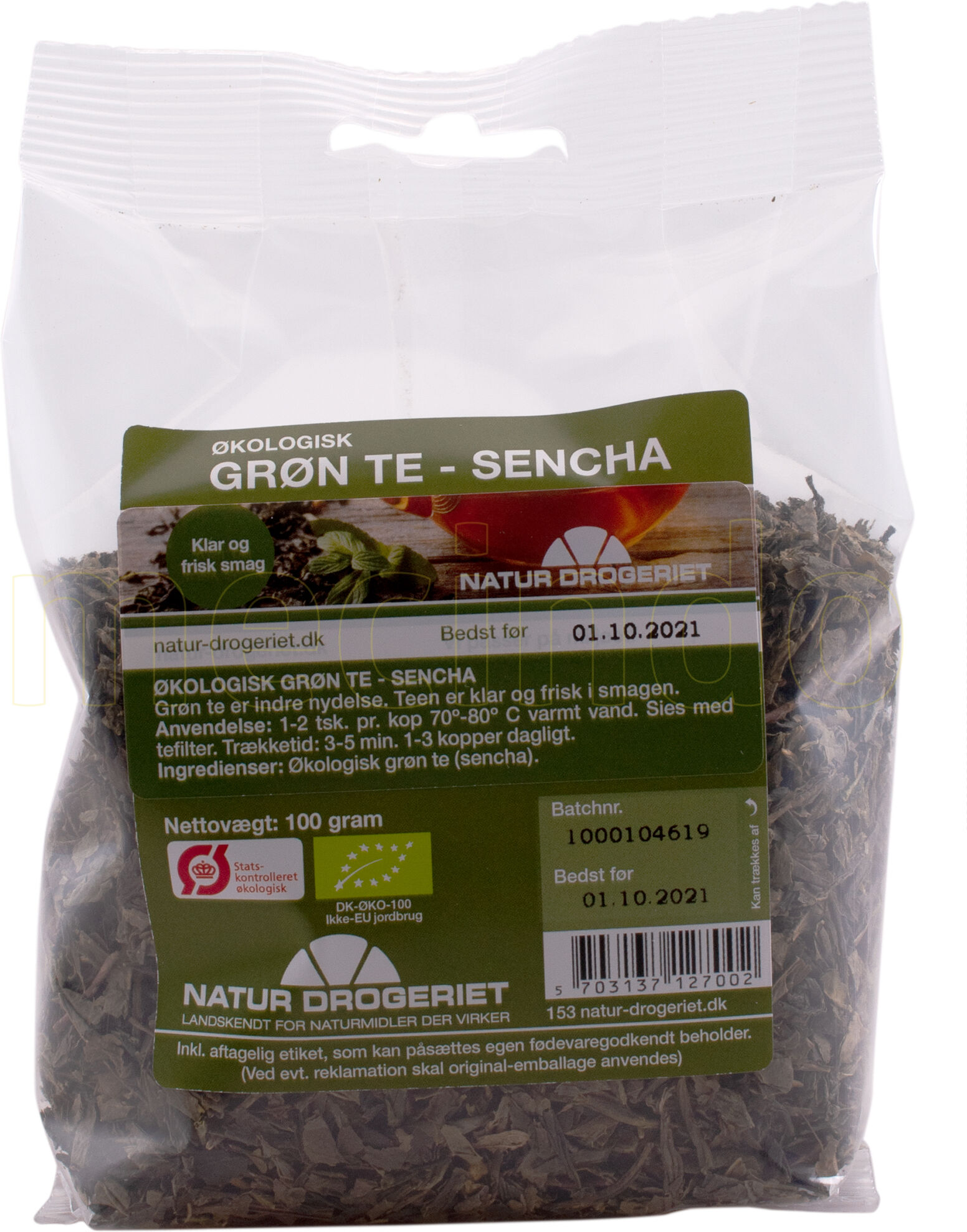 Natur Drogeriet Natur-Drogeriet Grøn Sencha Te Ø - 100 g