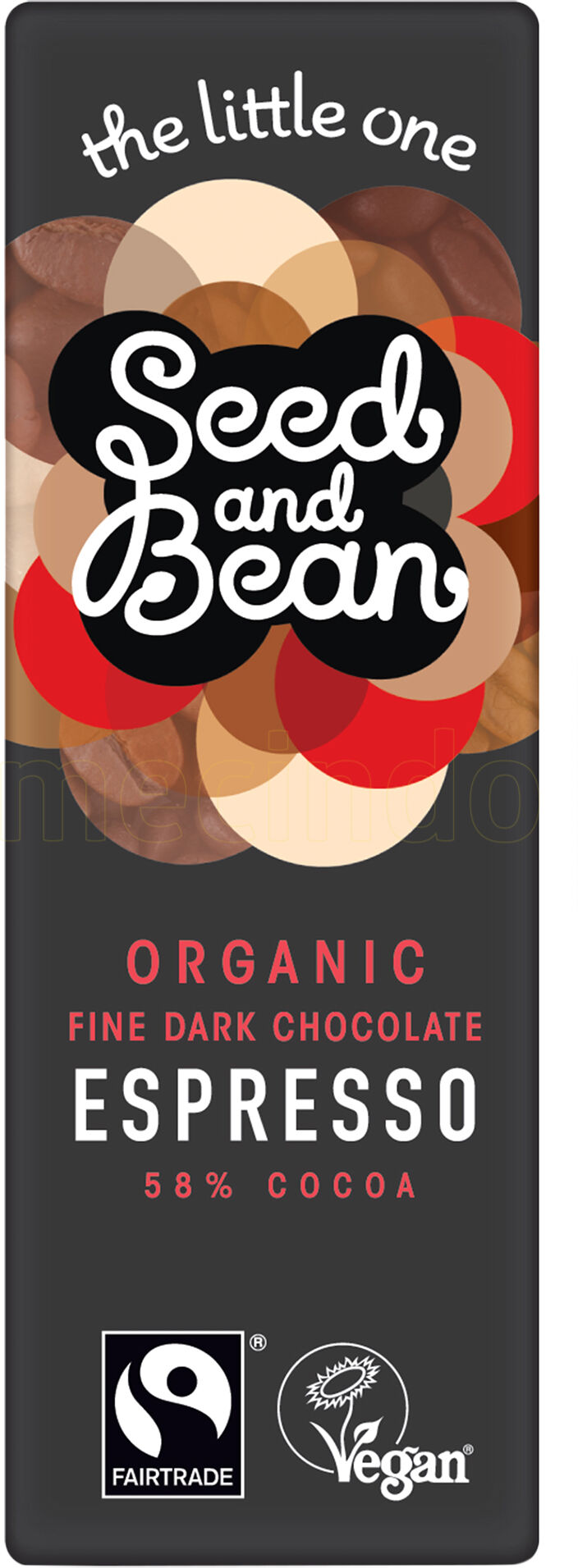 Seed & Bean Mørk Chokolade 58% Espresso Ø - 25 g