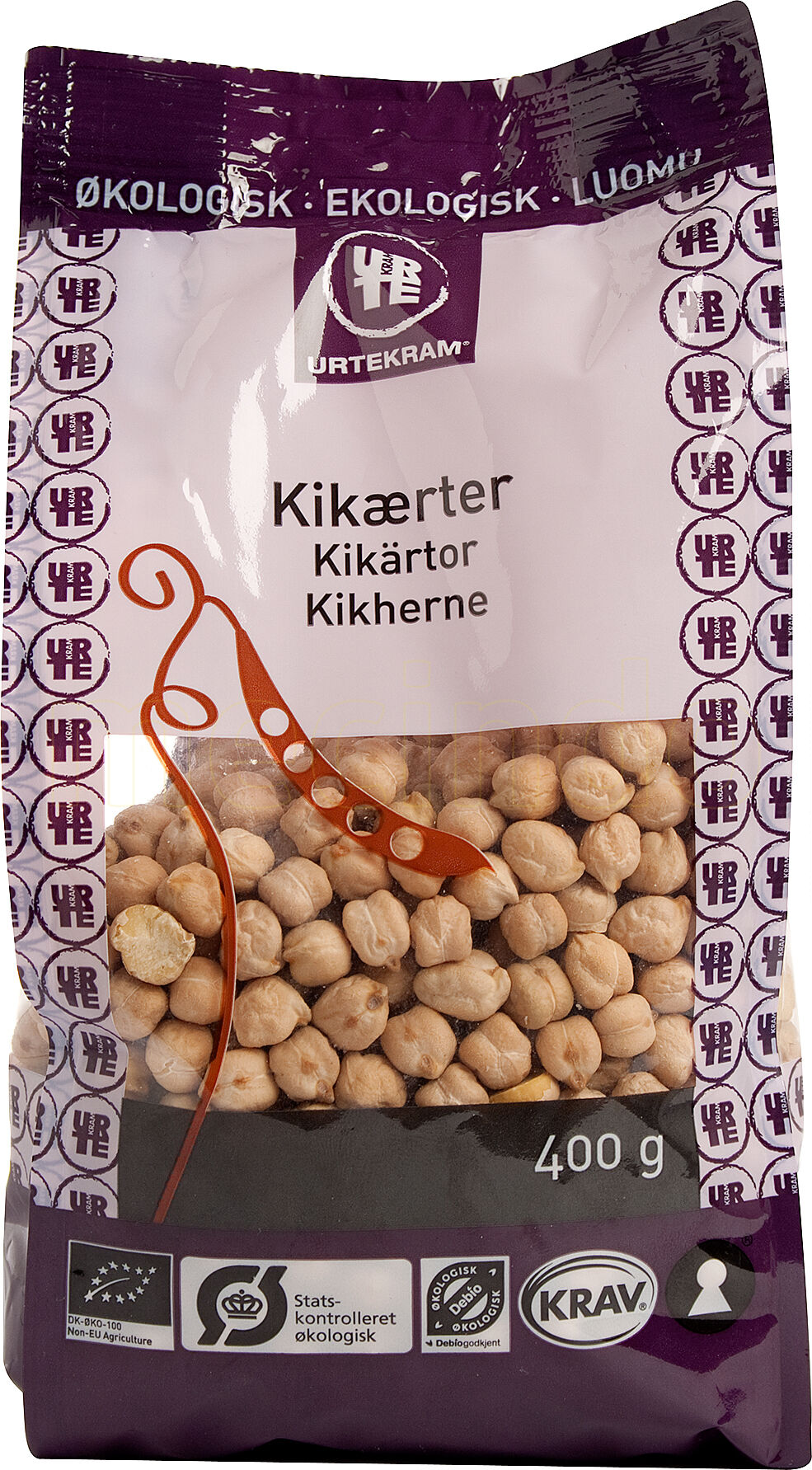 Urtekram Kikerter Ø - 400 g