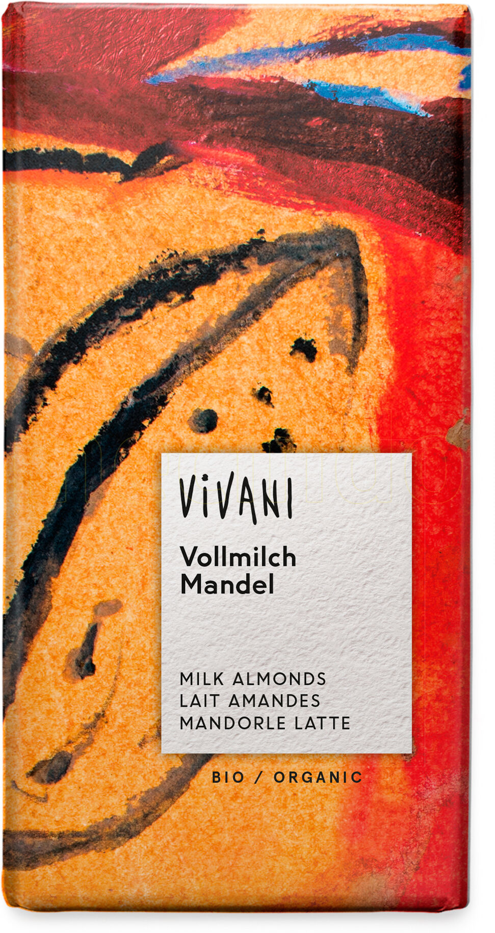 Vivani Sjokolade Med Hele Mandler Ø - 100 Gram